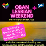 oban lesbian weekend 2025