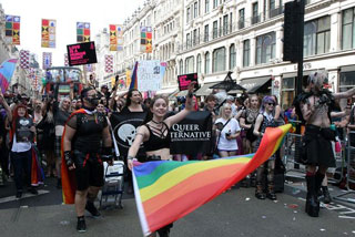 Queer Alternative Pride in London March 2022