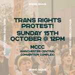 trans rights protest manchester 2023