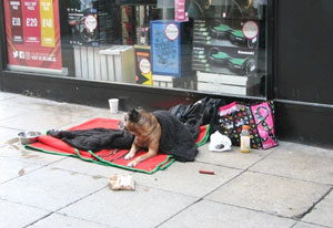 homeless and on the streets