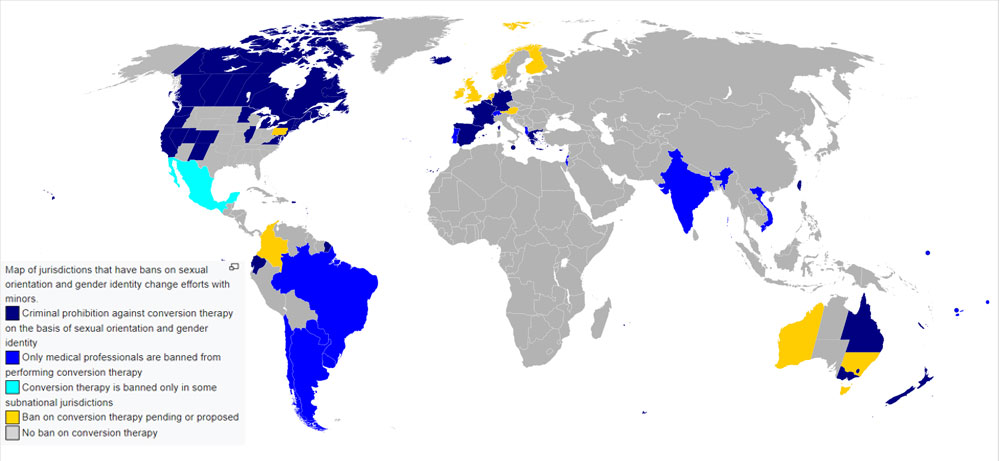 countries banning conversion therapy