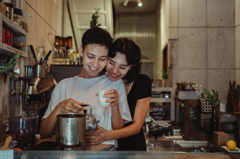 lesbians in the kitchen