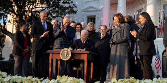President Biden signing into law the Respect for Marriage Act 