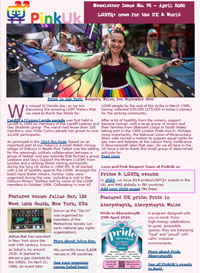 PinkUk's April's Newsletter Welsh miners support LGB rights
