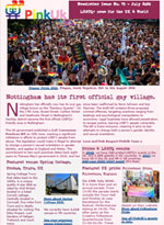 PinkUk's June's Newsletter; Nottingham Gay Village; Conversion Bill