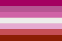 Lipstick Lesbian flag