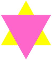 Pink & Yellow Triangle