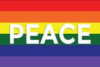 rainbow peace flag