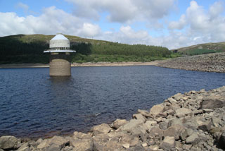Toilets bottom of reservoir(Afon Trynwyern) A4212 1